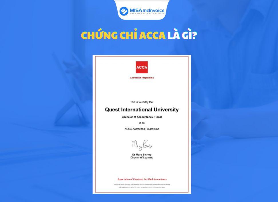 chứng chỉ acca là gì