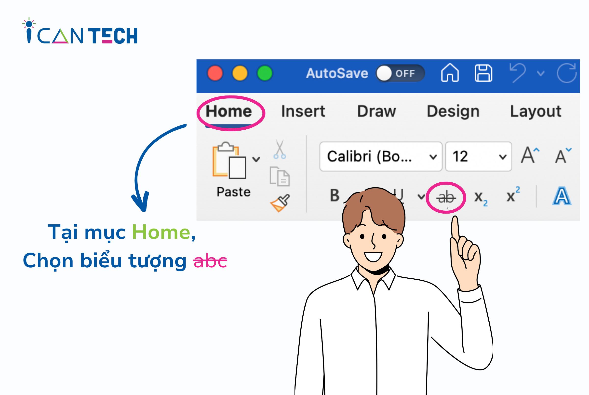 Cách gạch ngang chữ trong Word đơn giản chỉ với 2 thao tác!