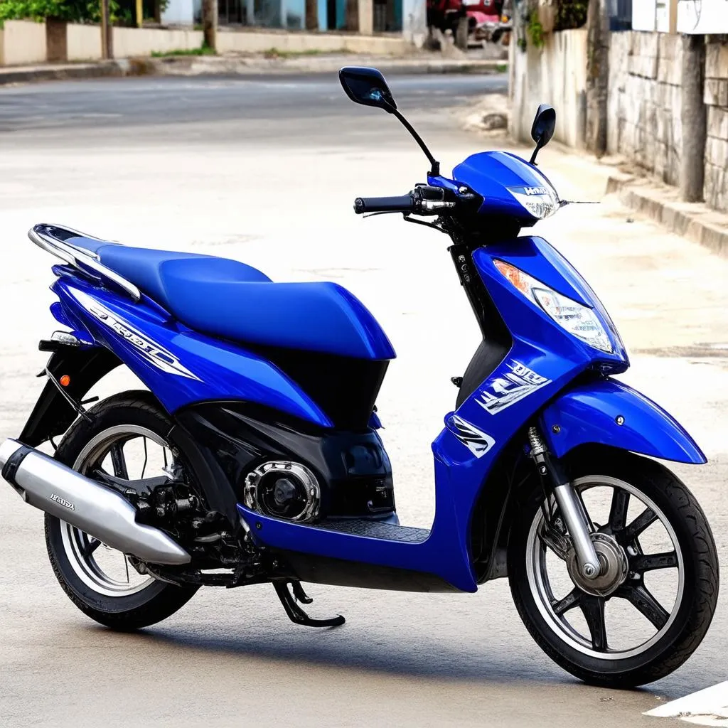 Honda Wave Alpha 2017 màu xanh