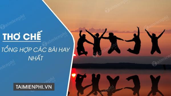 Bộ sưu tập những bài thơ chế hài hước nhất