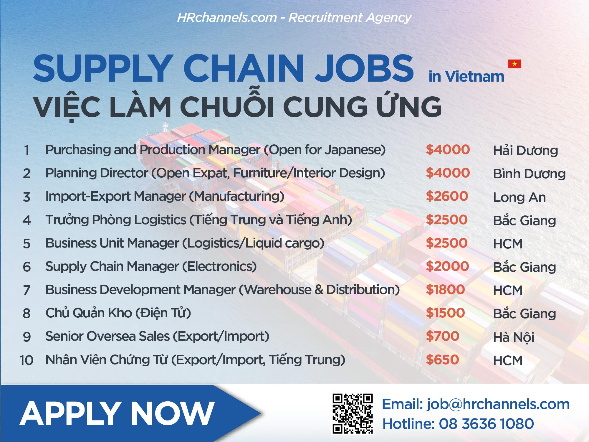 Việc làm Supply Chain