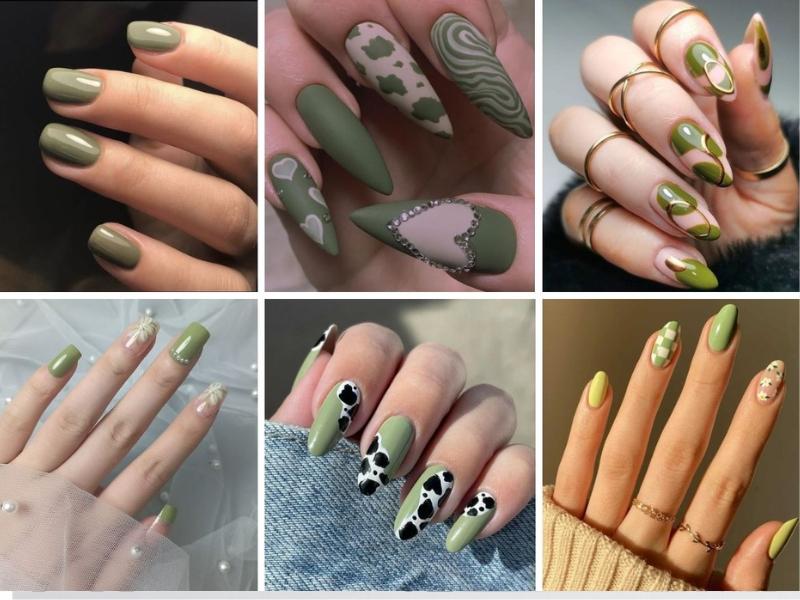 25+ mẫu nail màu xanh “Sang Xịn Mịn”