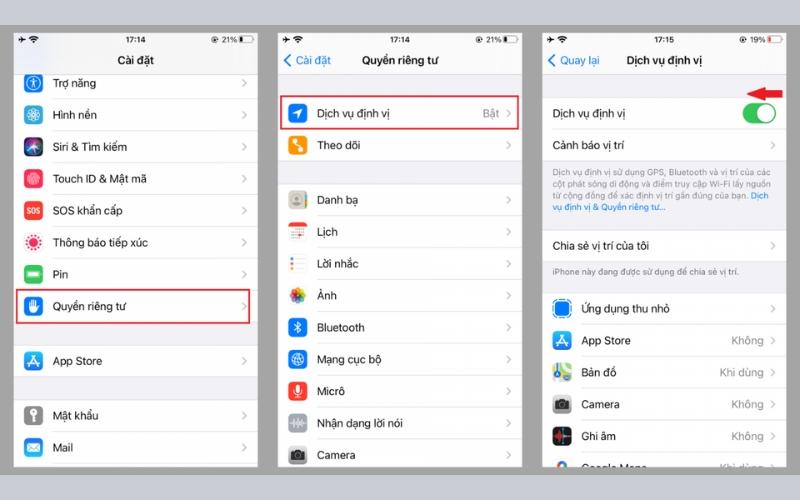 Cách tắt định vị trên iPhone hoàn toàn