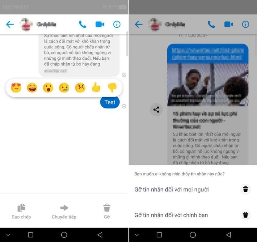 ách thu hồi tin nhắn, ảnh hoặc video đã gửi trên Facebook Messenger - Hình 1