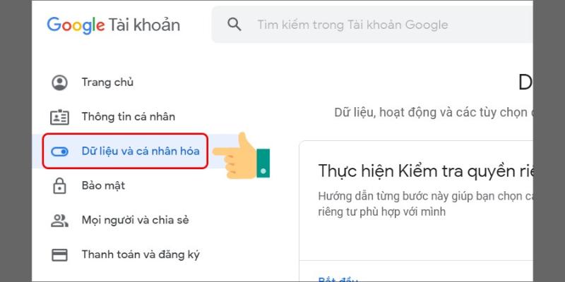 Xóa tài khoản Google