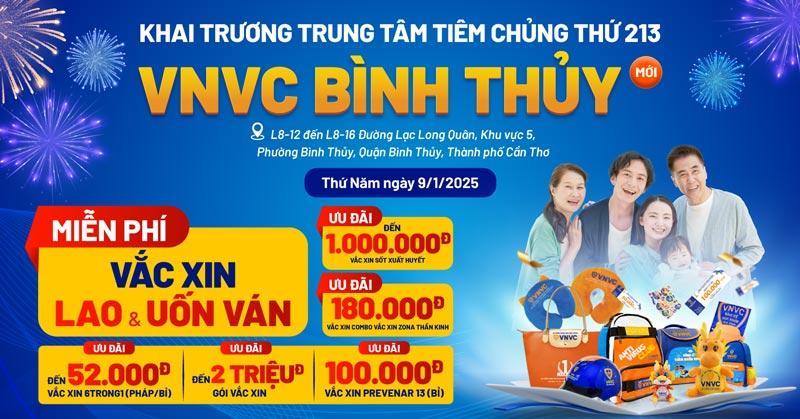 khai trương vnvc bình thủy