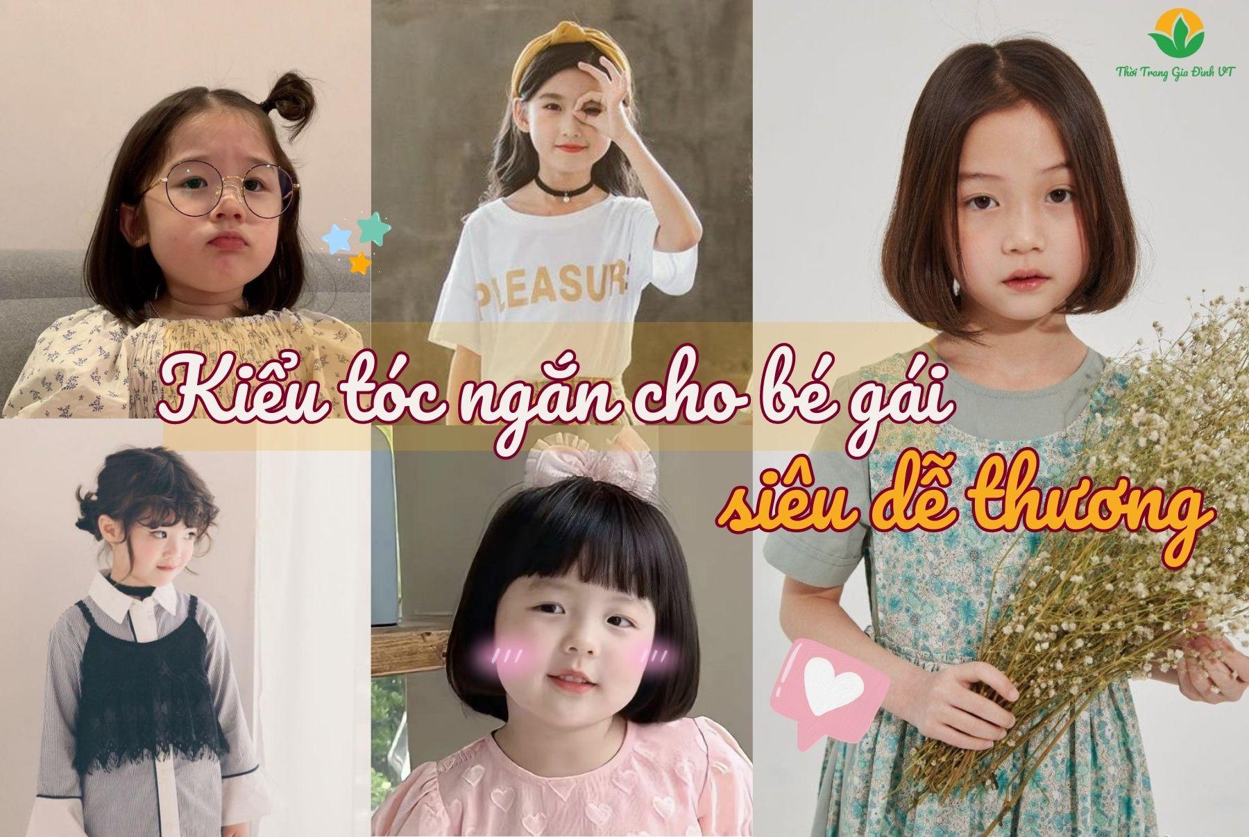 kiểu tóc ngắn cho bé gái